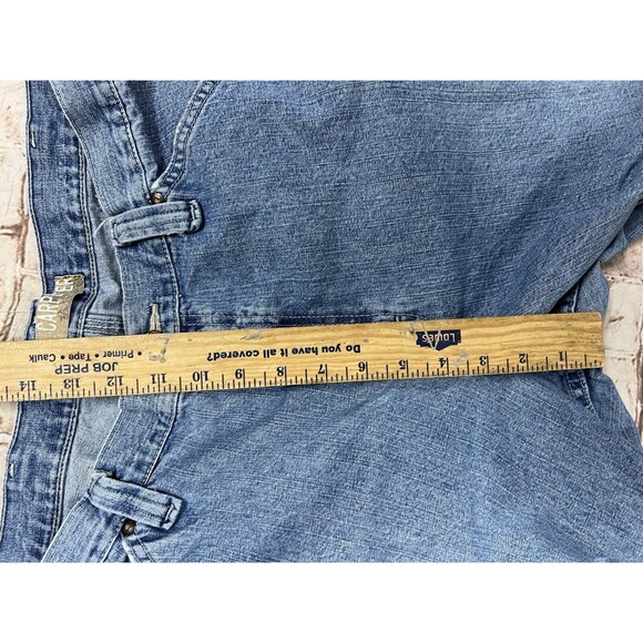 Vintage Y2K Lee Baggy Carpenter Skate Blue Jeans 38x32 "18" Openings JNCO Style - Picture 6 of 8